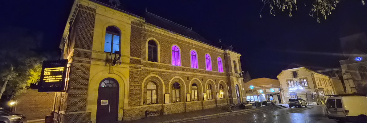 MAIRIE DE MARLE OCTOBRE ROSE