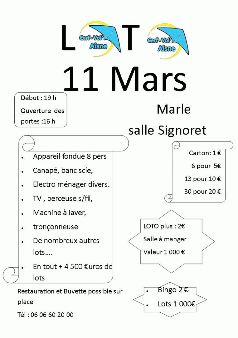 LOTO CERF-VOL'AISNE